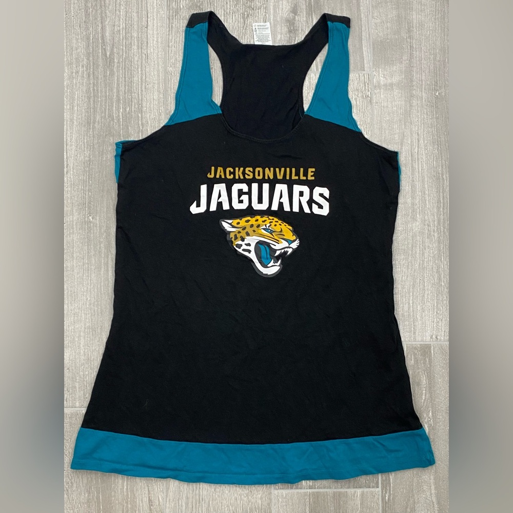 NFL Team Apparel Jacksonville Jaguars women's football sports tank top size L